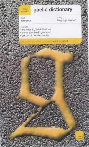 Tapa de Teach Yourself Gaelic Dictionary