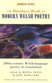 Tapa de The Bloodaxe book of modern Welsh poetry
