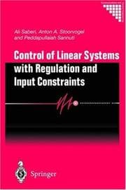 Tapa de Control of linear systems with regulation and input constraints