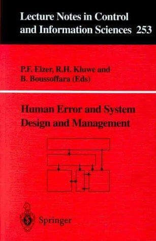 Tapa de Human error and system design and management