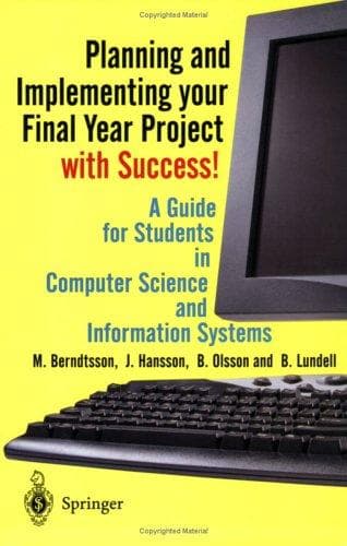 Tapa de Planning and Implementing your Final Year Project - with Success!