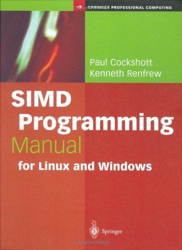 Tapa de SIMD programming manual for Linux and Windows