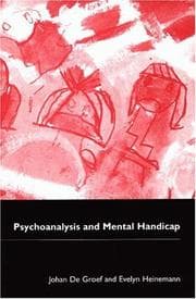 Tapa de Psychoanalysis and mental handicap