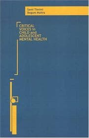 Tapa de Critical voices in child and adolescent mental health