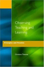 Tapa de Observing teaching and learning