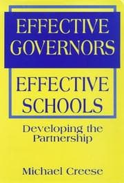 Tapa de Effective governors, effective schools