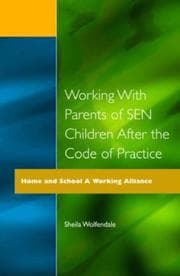 Tapa de Working with parents of SEN children after the code of practice