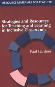 Tapa de Strategies and Resources for Teaching and Learning in Inclusive Classrooms (Resource Materials for Teachers)