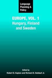 Tapa de Language planning and policy in Europe