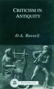 Tapa de Criticism in Antiquity