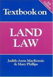 Tapa de Textbook on Land Law
