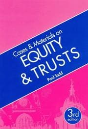 Tapa de Cases and Materials on Equity and Trusts (Cases & Materials)