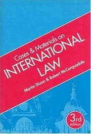 Tapa de Cases and materials on international law