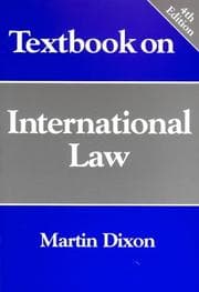 Tapa de Textbook on international law