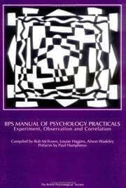 Tapa de BPS manual of psychology practicals