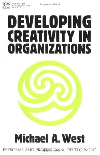 Tapa de Developing Creativity in Organisations (Personal & Professional Development)