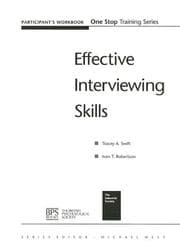 Tapa de Effective Interviewing Skills Participant Workbook