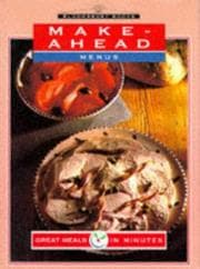 Tapa de Make Ahead Menus
