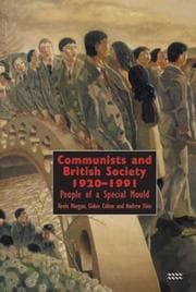 Tapa de Communists and British society, 1920-1991