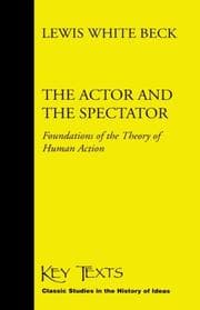 Tapa de The actor and the spectator