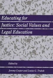Tapa de Educating for justice