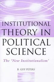 Tapa de Institutional Theory in Political Science