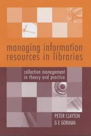 Tapa de Managing information resources in libraries