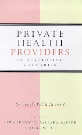 Tapa de Private Health Providers in Developing Countries