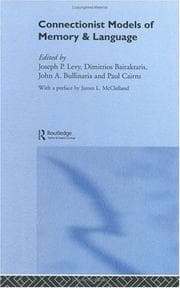 Tapa de Connectionist models of memory and language