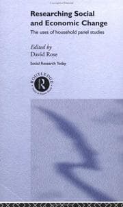 Tapa de Researching Social and Economic Change