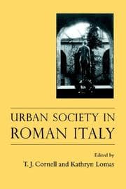Tapa de Urban Society In Roman Italy