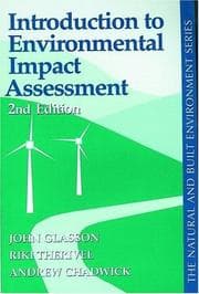 Tapa de Introduction to environmental impact assessment
