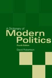 Tapa de A Dictionary of Modern Politics