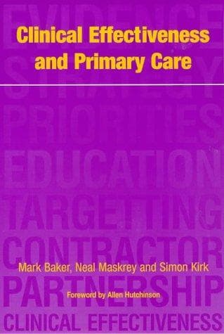 Tapa de Clinical effectiveness and primary care