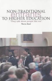 Tapa de Non-traditional entrants to higher education