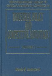 Tapa de Industrial policy and competitive advantage