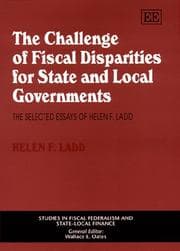 Tapa de The challenge of fiscal disparities for state and local governments