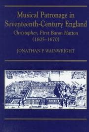 Tapa de Musical patronage in seventeenth-century England