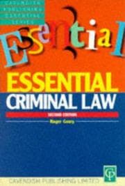 Tapa de Essentials on Criminal Law