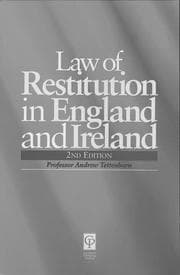 Tapa de Law of restitution in England and Ireland