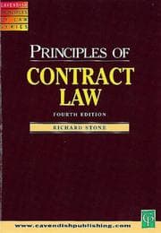 Tapa de Principles of Contract Law