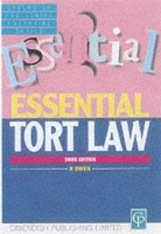 Tapa de Essentials on Tort Law