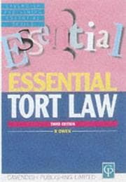 Tapa de Essentials on Tort Law