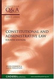 Tapa de Constitutional and administrative law