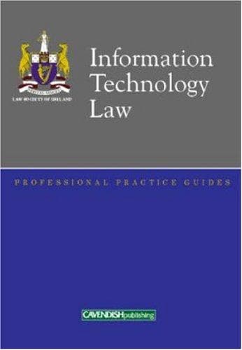 Tapa de Information technology law