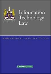 Tapa de Information technology law