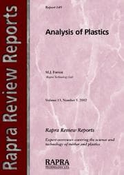 Tapa de Analysis of Plastics (Rapra Review Reports)