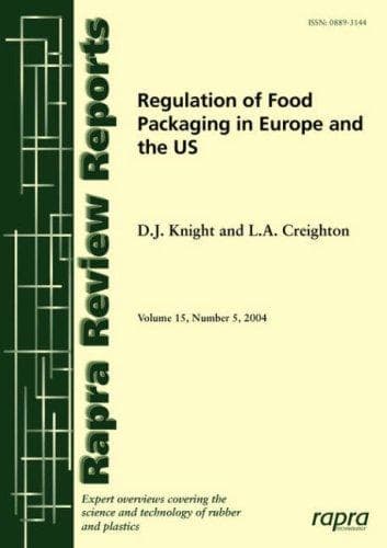 Tapa de Regulation Of Food Packaging In Europe And The Usa (rapra Review Reports)