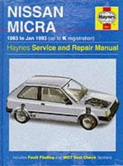 Tapa de Nissan Micra Service and Repair Manual