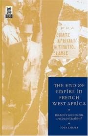 Tapa de The end of empire in French West Africa